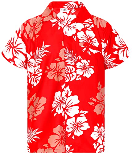 King Kameha Mens Casual Button Down Short Sleeve Hawaiian